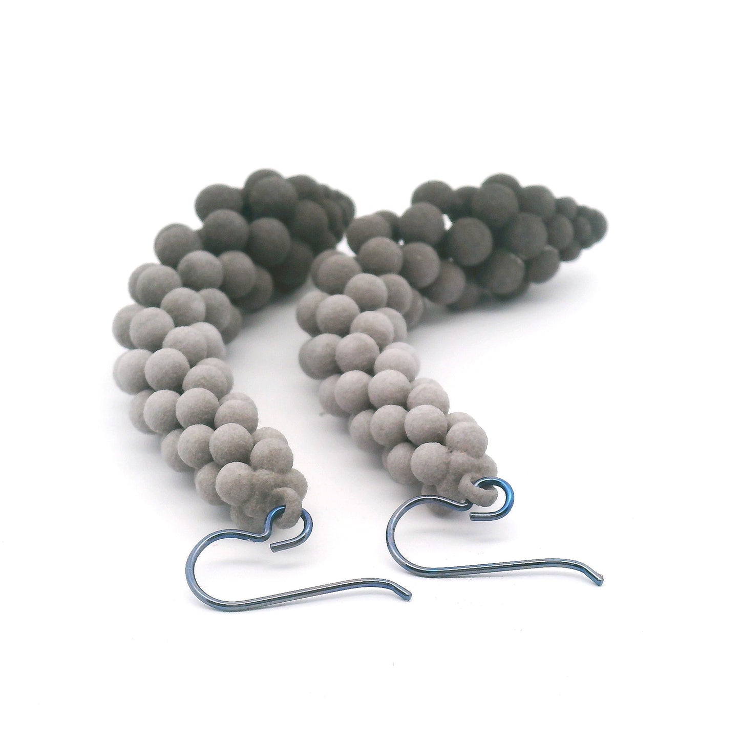 Medium Grey Bubble Earrings