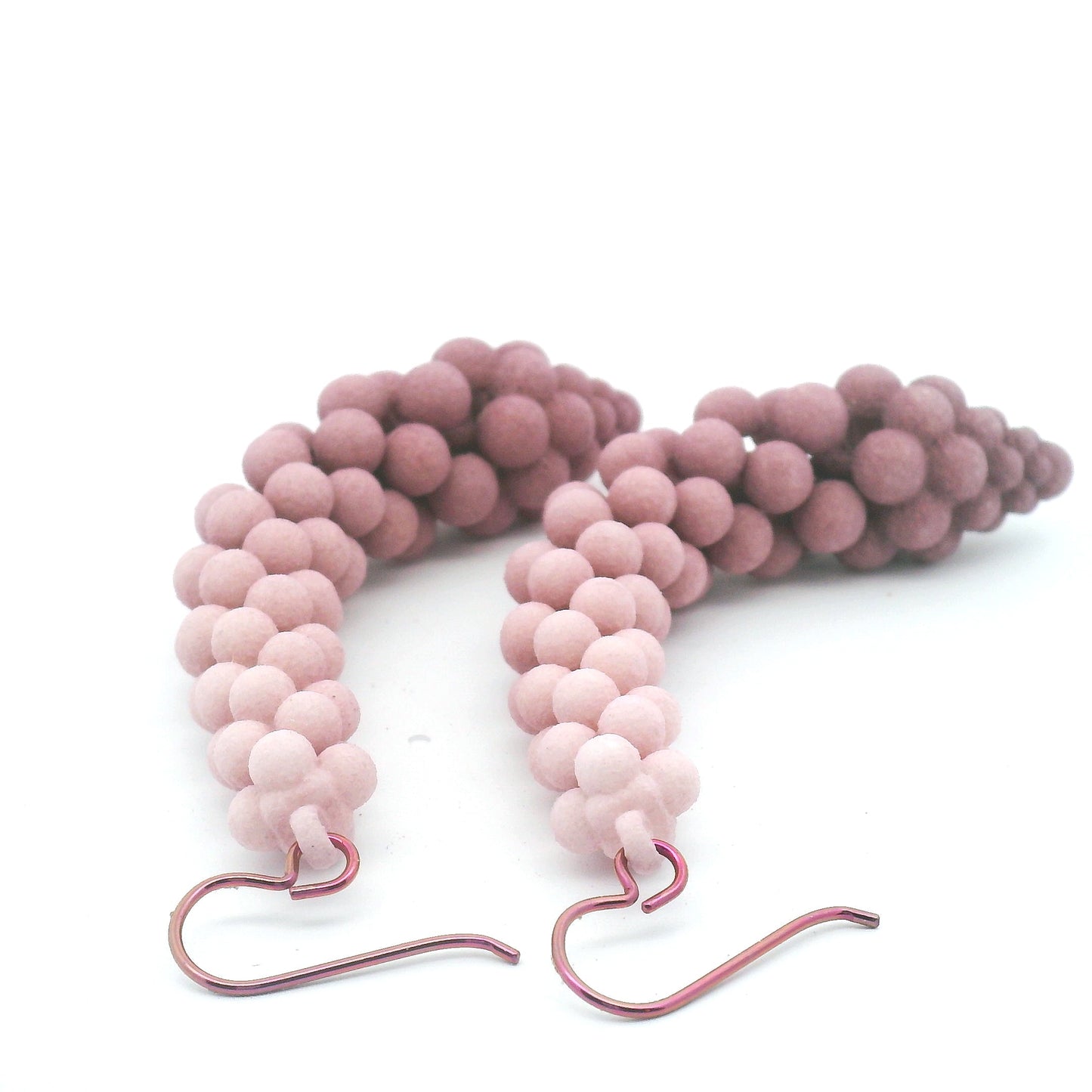 Medium Mauve Bubble Earrings