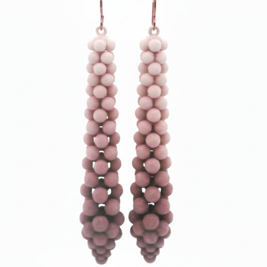Medium Mauve Bubble Earrings