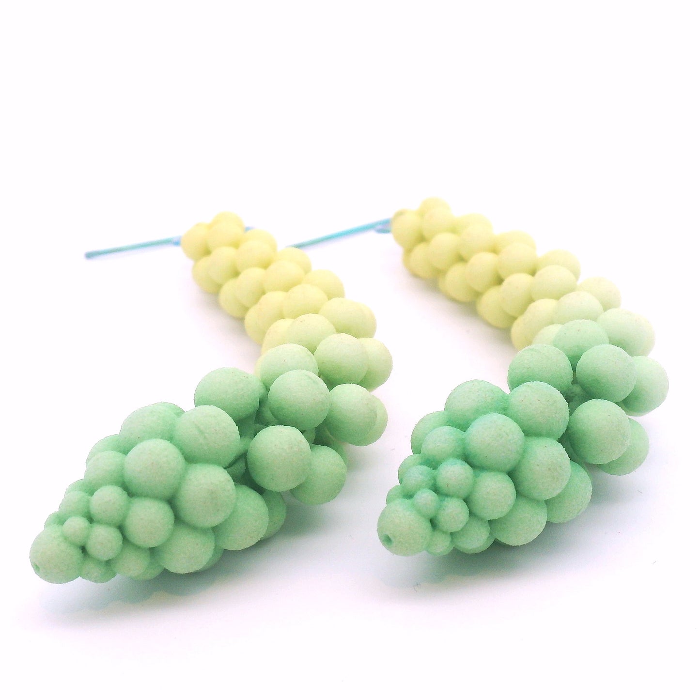 Medium Green Bubble Earrings