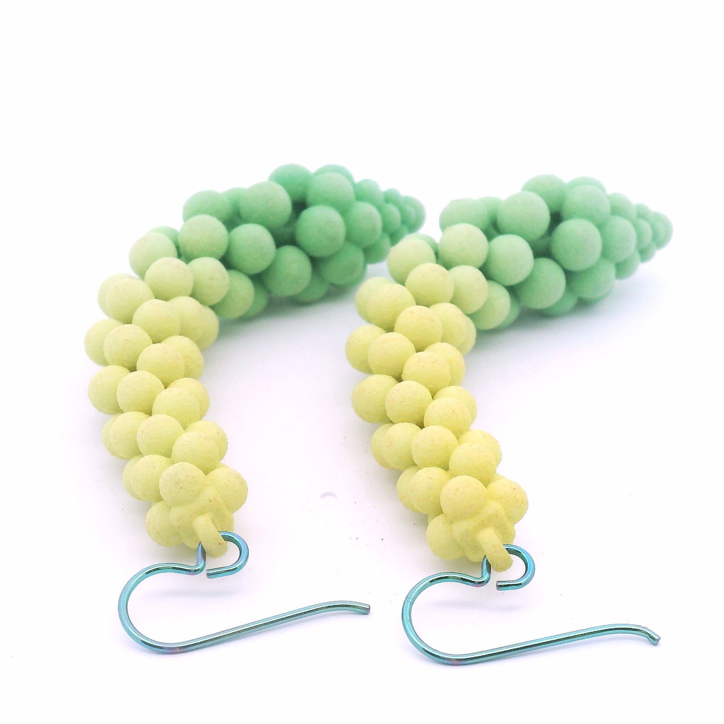 Medium Green Bubble Earrings