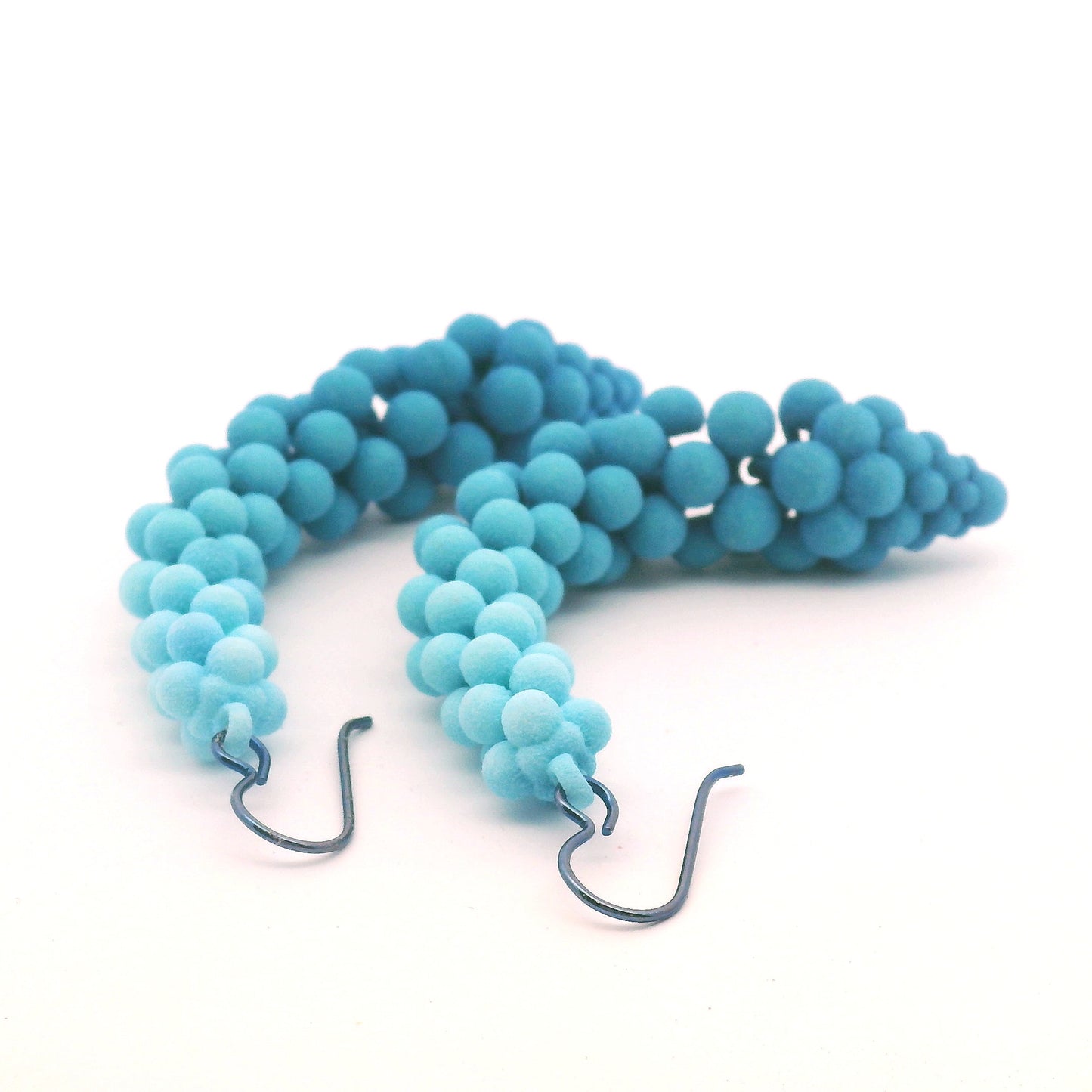 Medium Blue Bubble Earrings