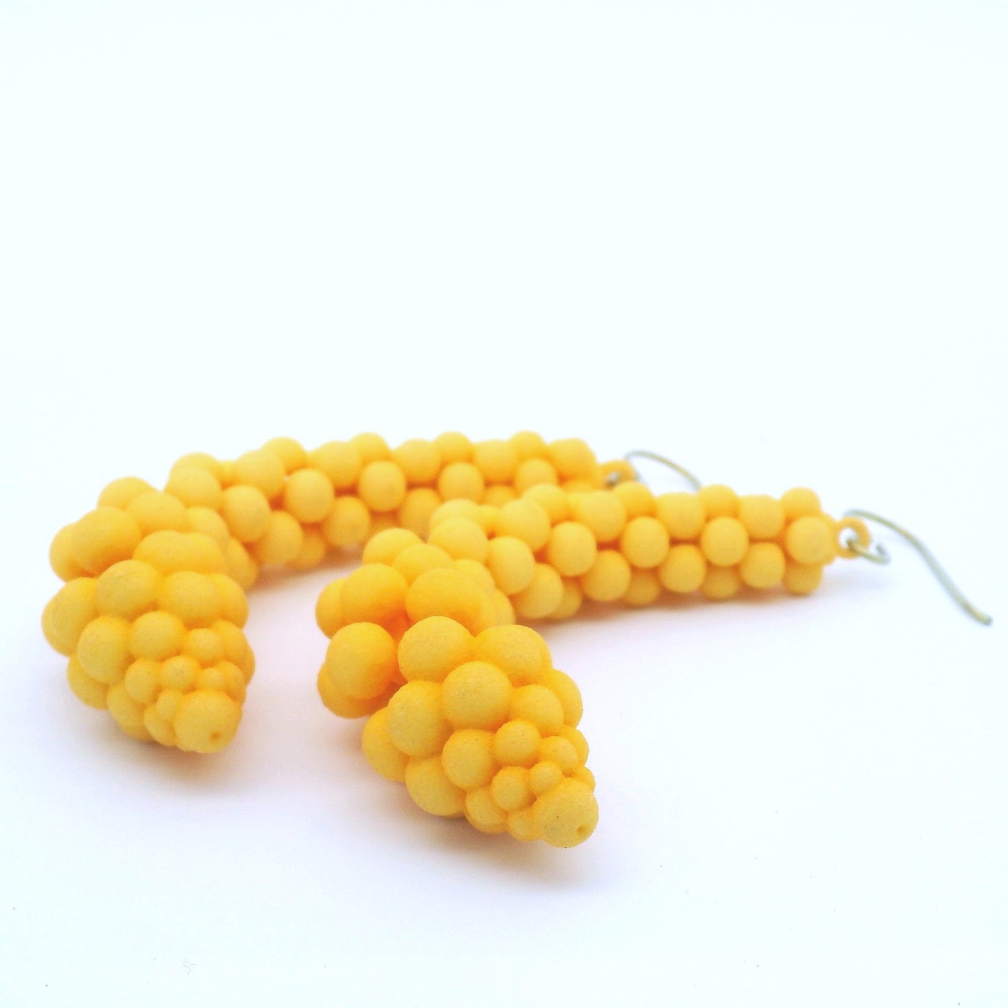 Medium Yellow Bubble Earrings