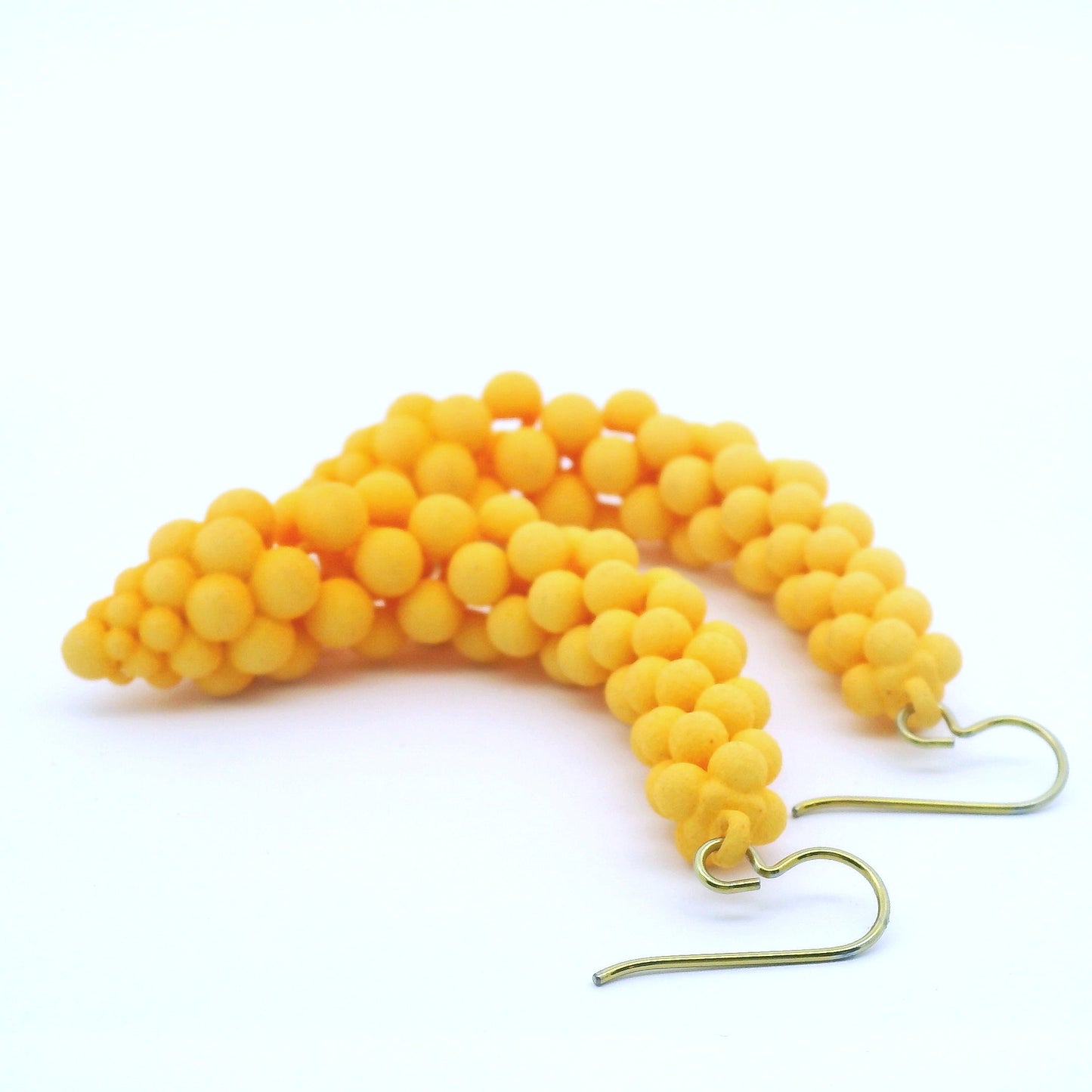 Medium Yellow Bubble Earrings