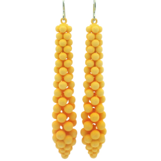 Medium Yellow Bubble Earrings