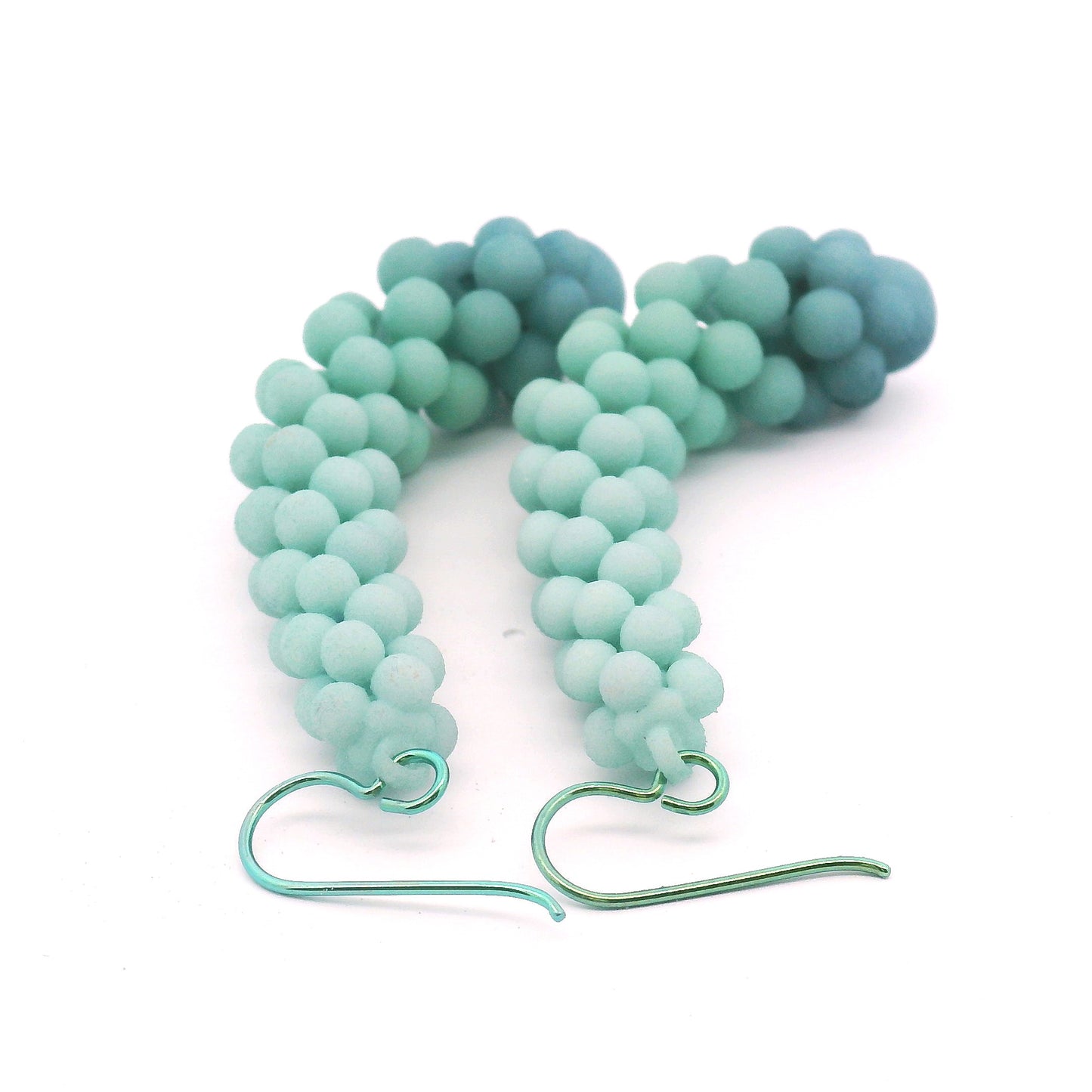Medium Teal Bubble Earrings