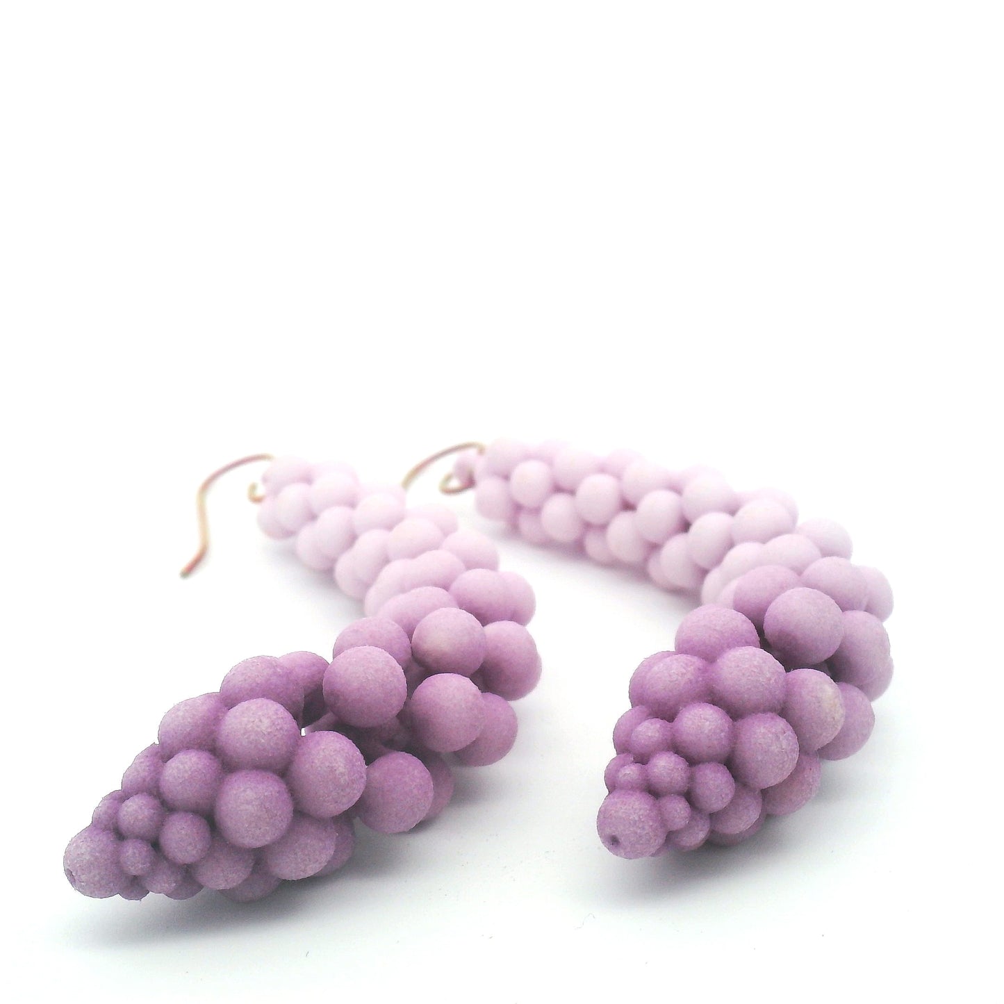 Medium Lavender Bubble Earrings