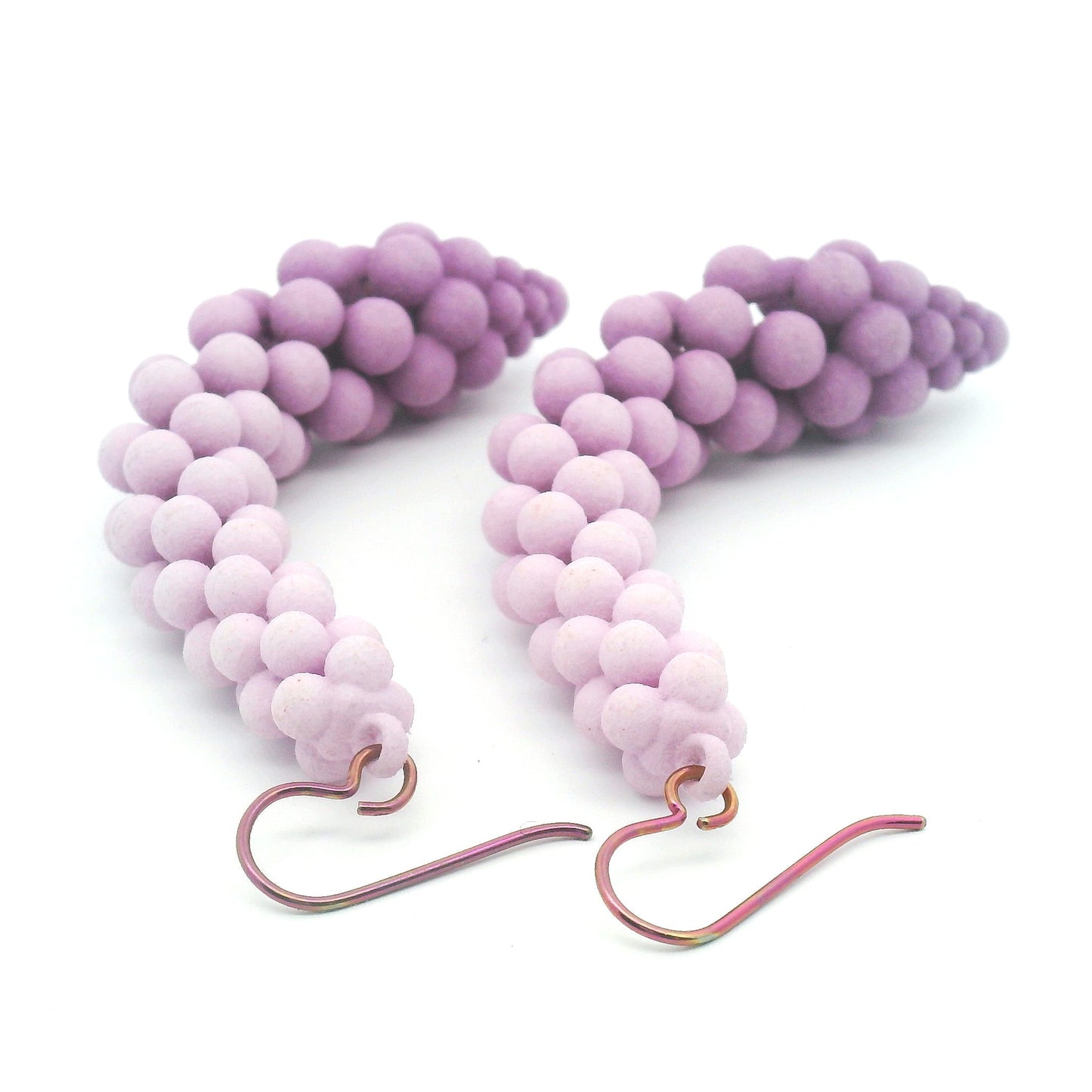 Medium Lavender Bubble Earrings