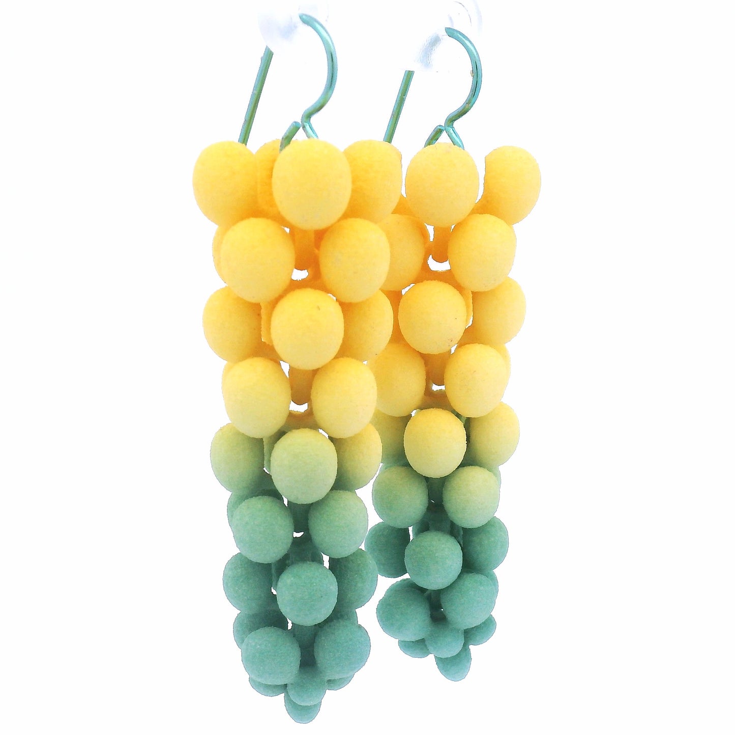 Small Yellow Sage Bubble Earrings