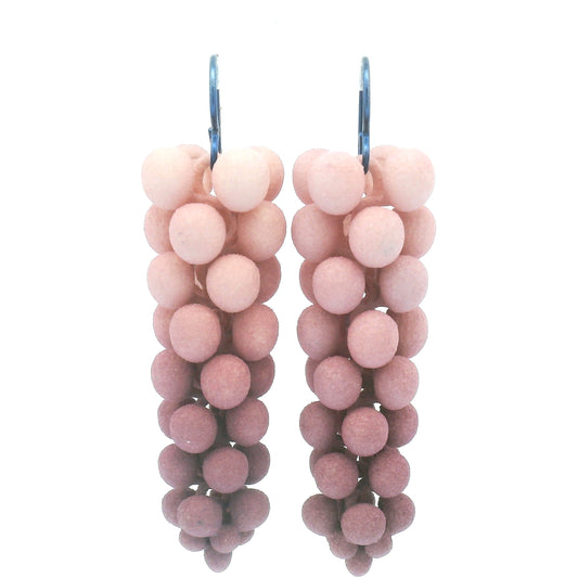Small Mauve Bubble Earrings