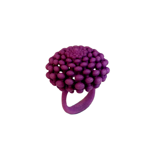 Dark Purple Bubble Ring