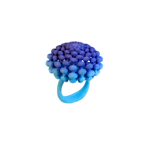 Blue Bubble Ring