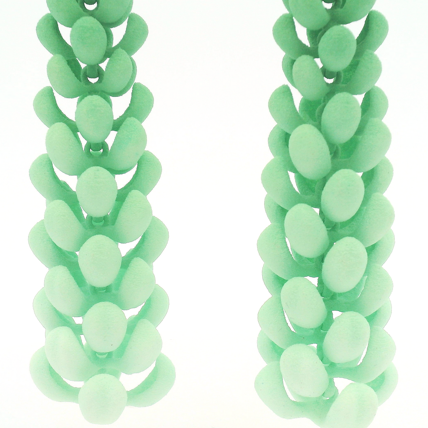 Green Petal Earrings