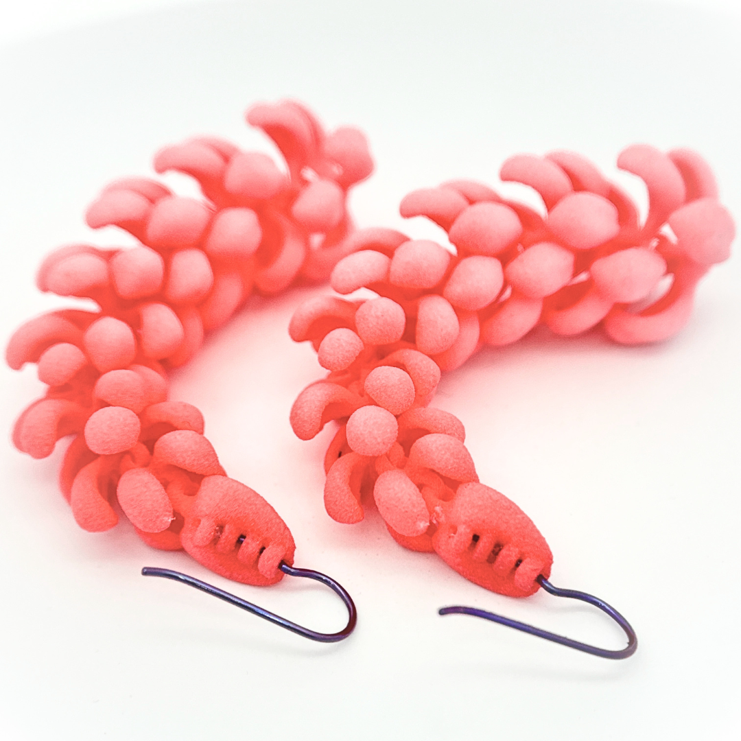 Pink Petal Earrings