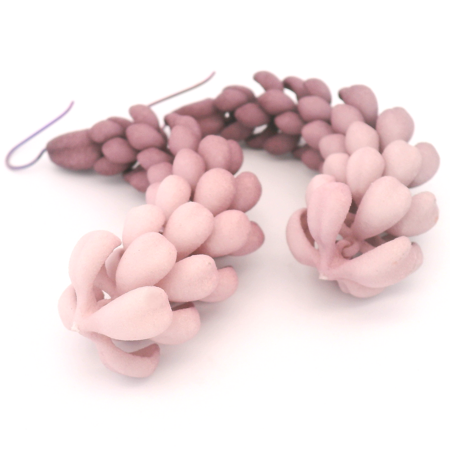 Purple Petal Earrings