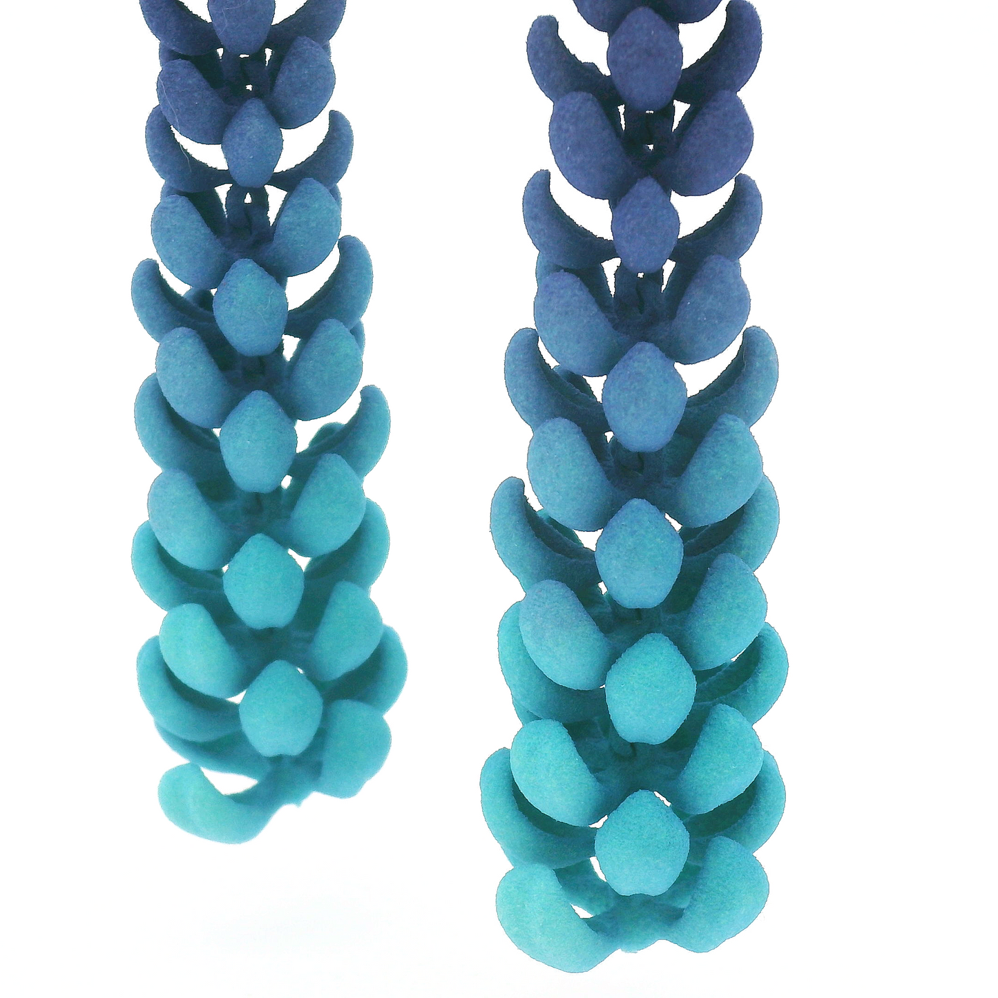 Blue Petal Earrings