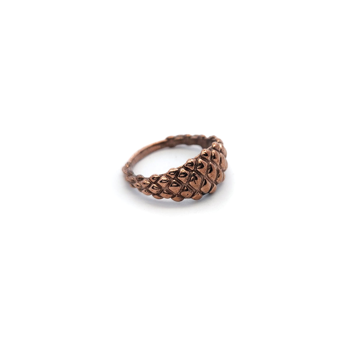 Snakeskin Textured Pinky Ring