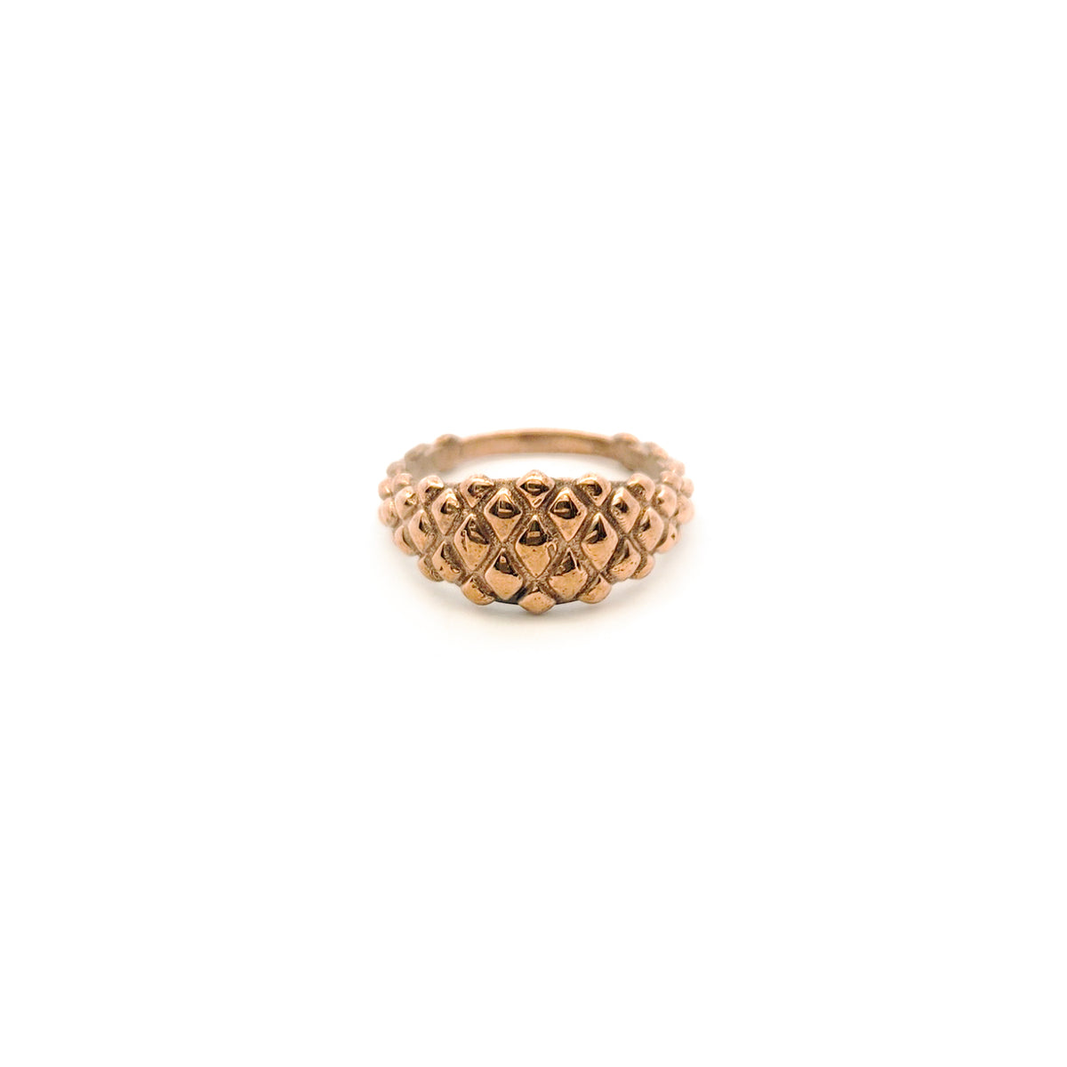Snakeskin Textured Pinky Ring