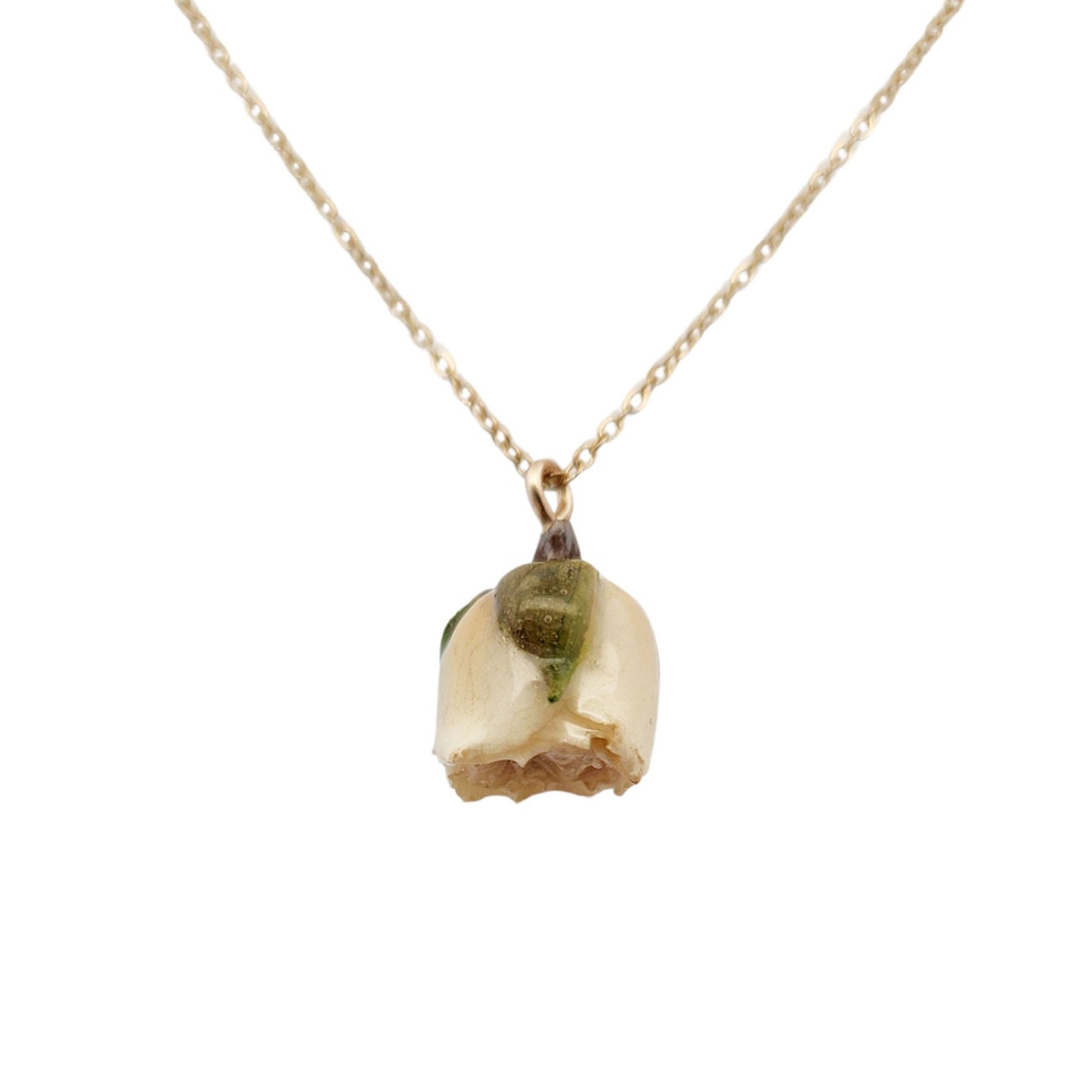 Ivory Rose Flower Necklace