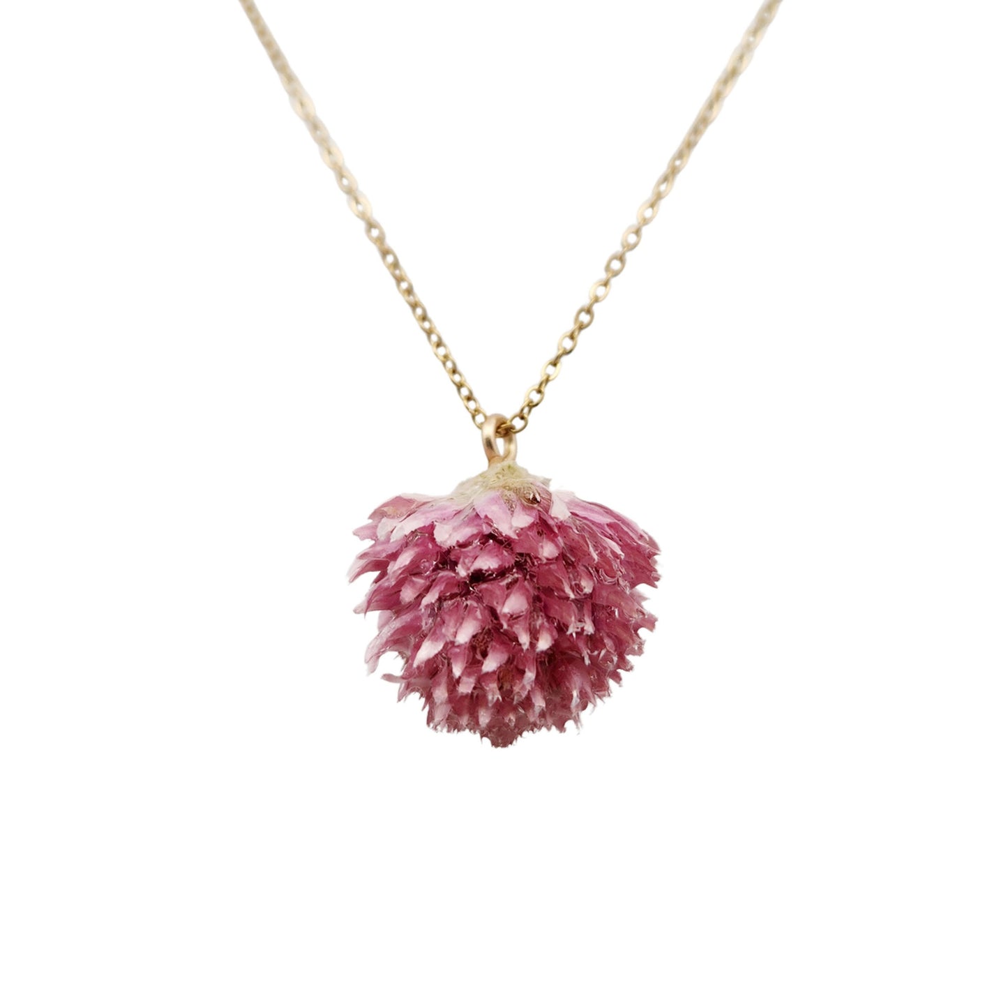 Pink Wildflower Necklace