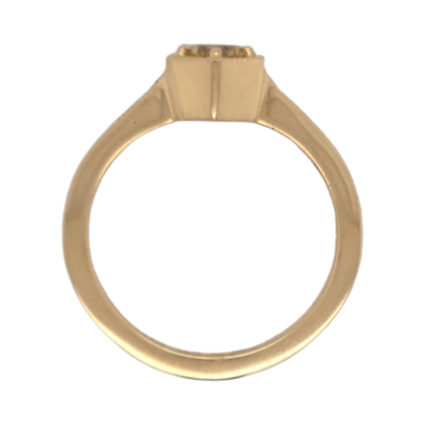 Hexagon Yellow Sapphire Ring