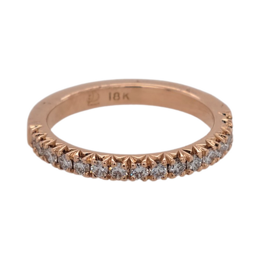 Rose Gold Diamond Eternity Band