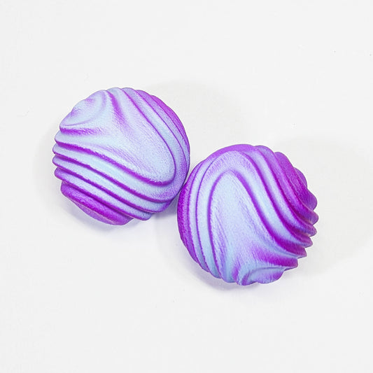 Blue and Purple Paranott Earrings