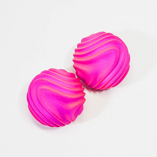 Purple and Pink Paranott Earrings