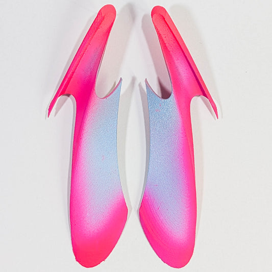 Blue and Pink Paraslip Earrings