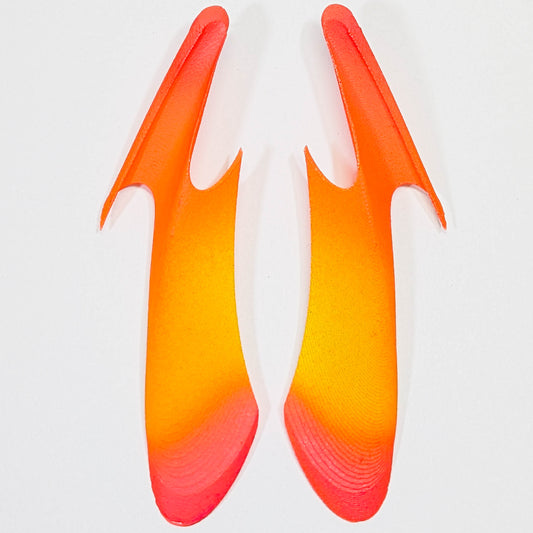 Yellow and Orange Paraslip Earrings