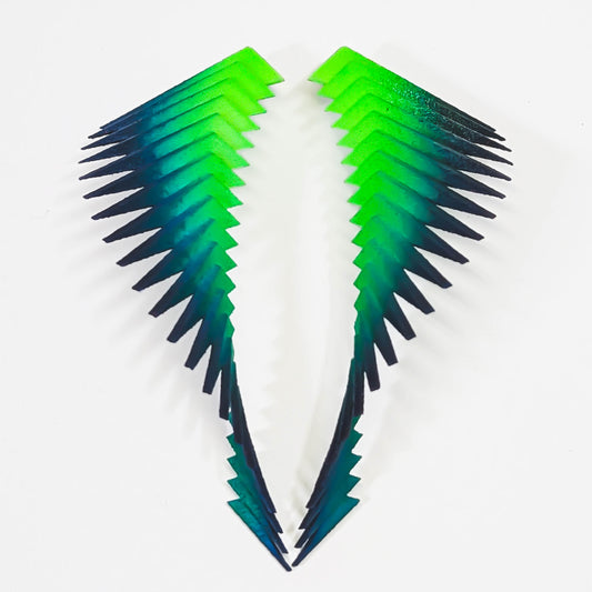 Green and Blue Parazeph Earrings