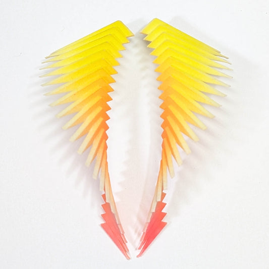 Yellow and Orange Parazeph Earrings