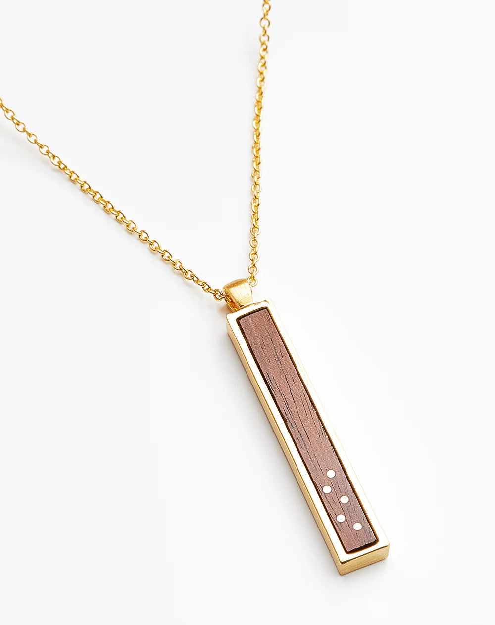 Gold Bar Inlay Pendant
