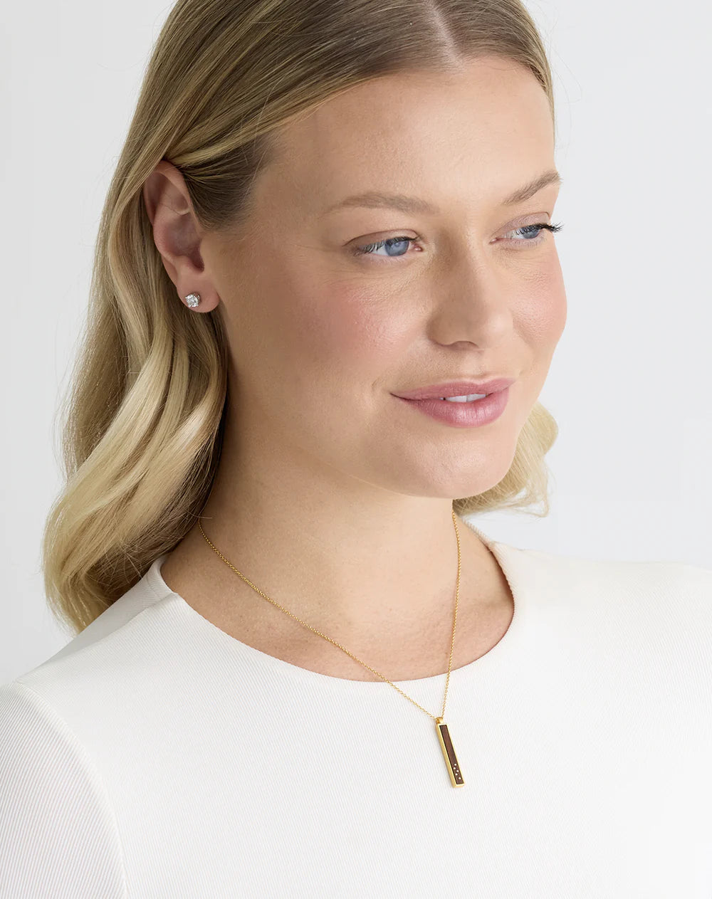 Gold Bar Inlay Pendant