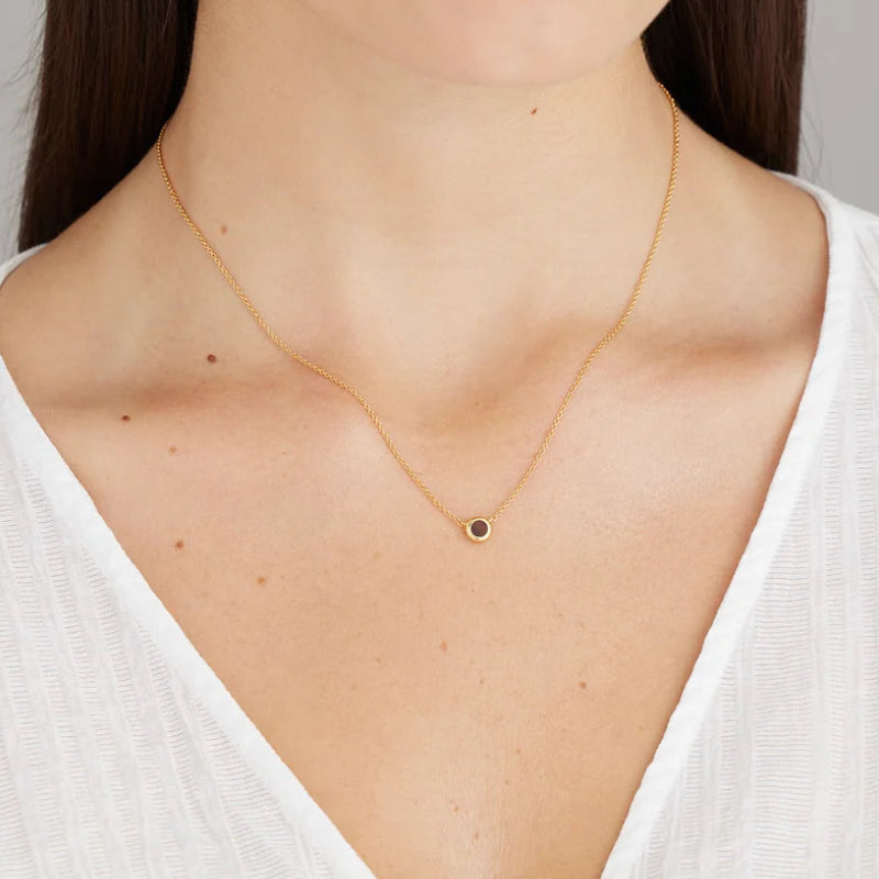 Gold Wood Pendant