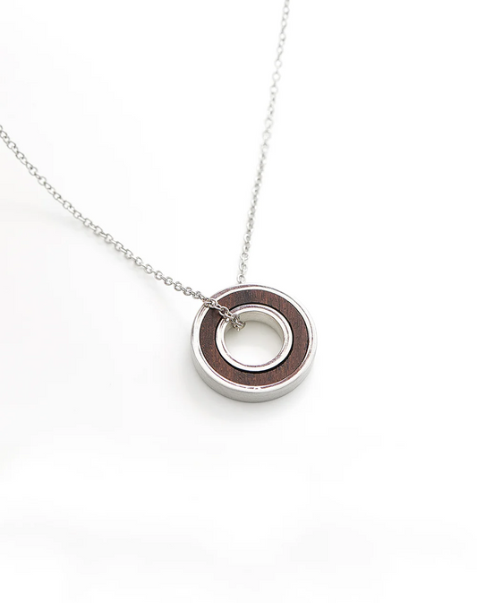 Silver Ring Inlay Pendant