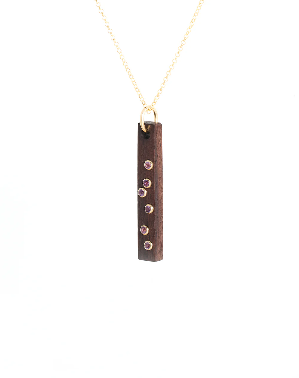 Amethyst Bar Necklace