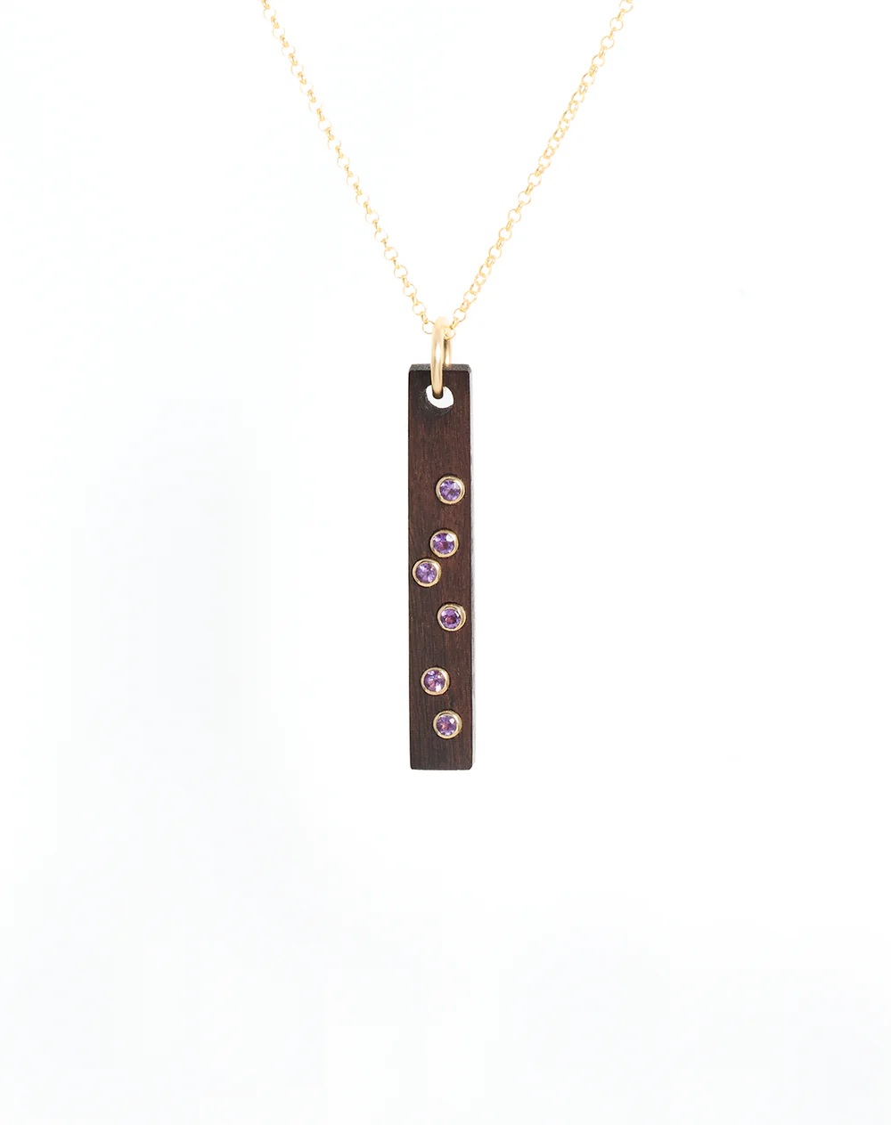 Amethyst Bar Necklace