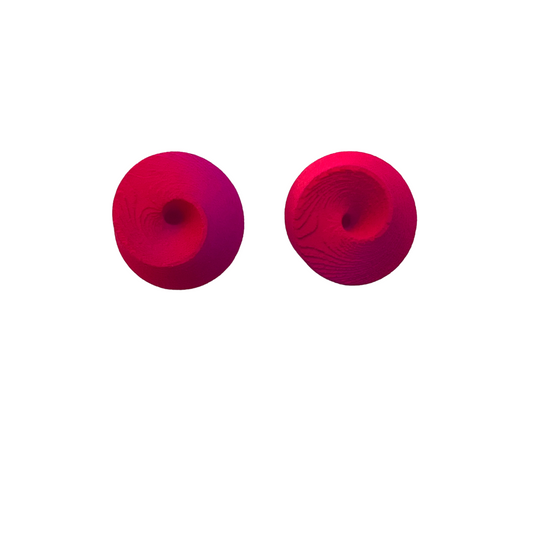 Pink & Purple Hypersphere Stud Earrings