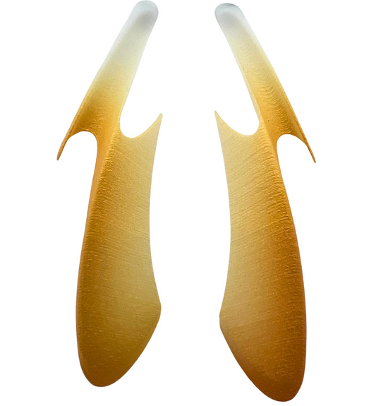 White & Yellow Parametric Earrings