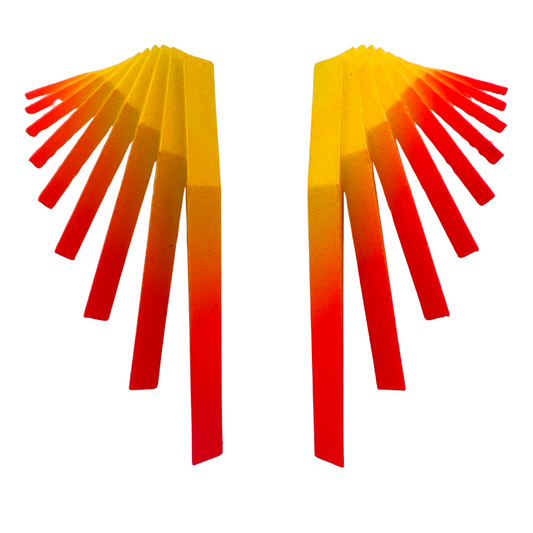 Yellow & Orange Parametric Earrings
