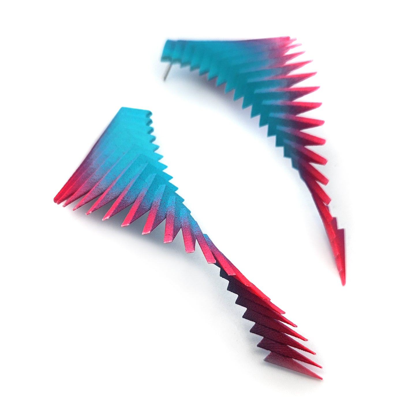 Teal & Pink Parazeph Earrings