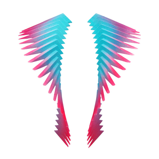 Teal & Pink Parazeph Earrings