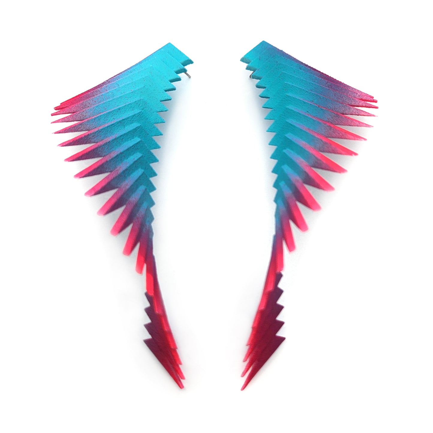 Teal & Pink Parazeph Earrings