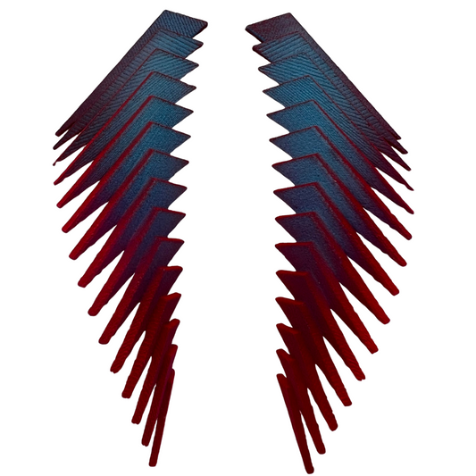 Red & Blue Parametric Earrings