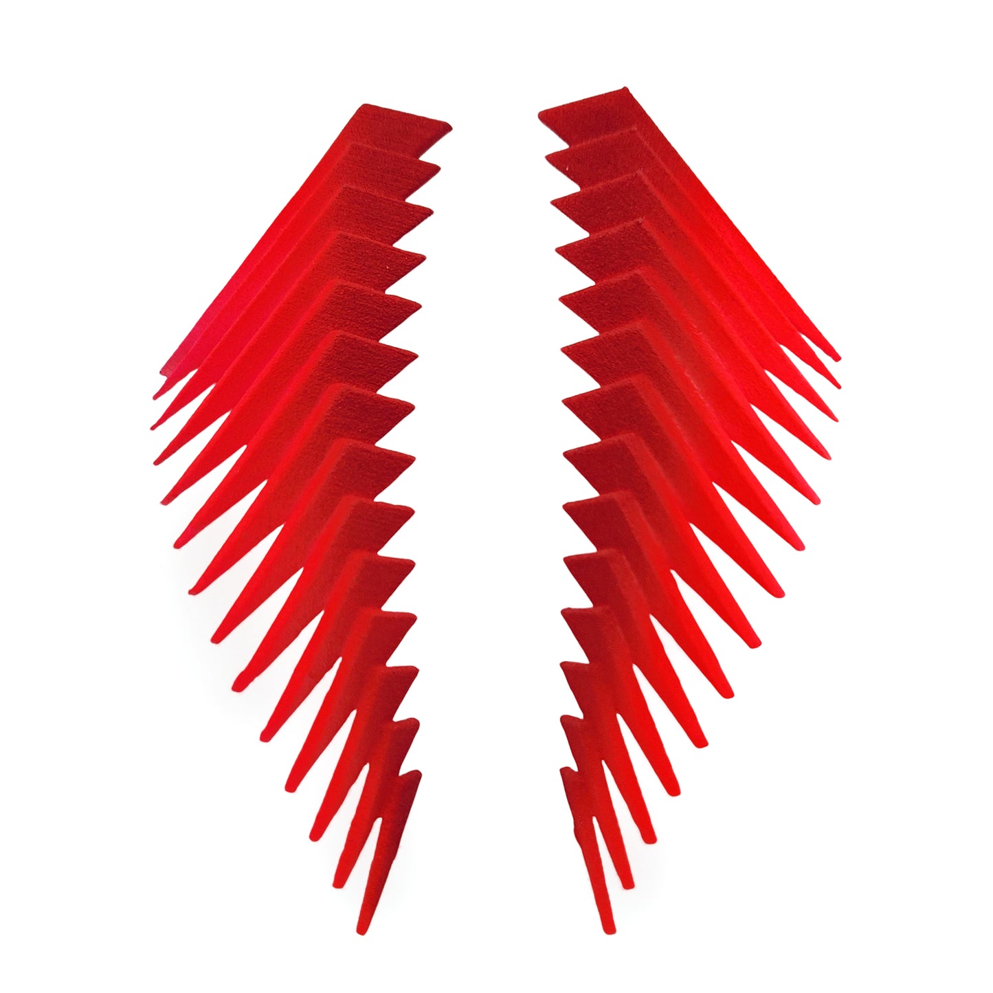 Red Parabora Earrings
