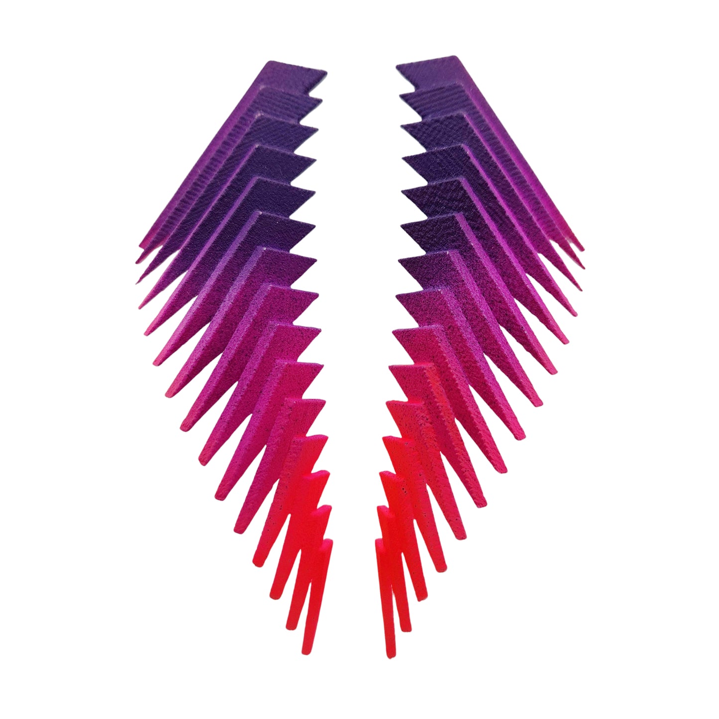 Purple & Red Parabora Earrings