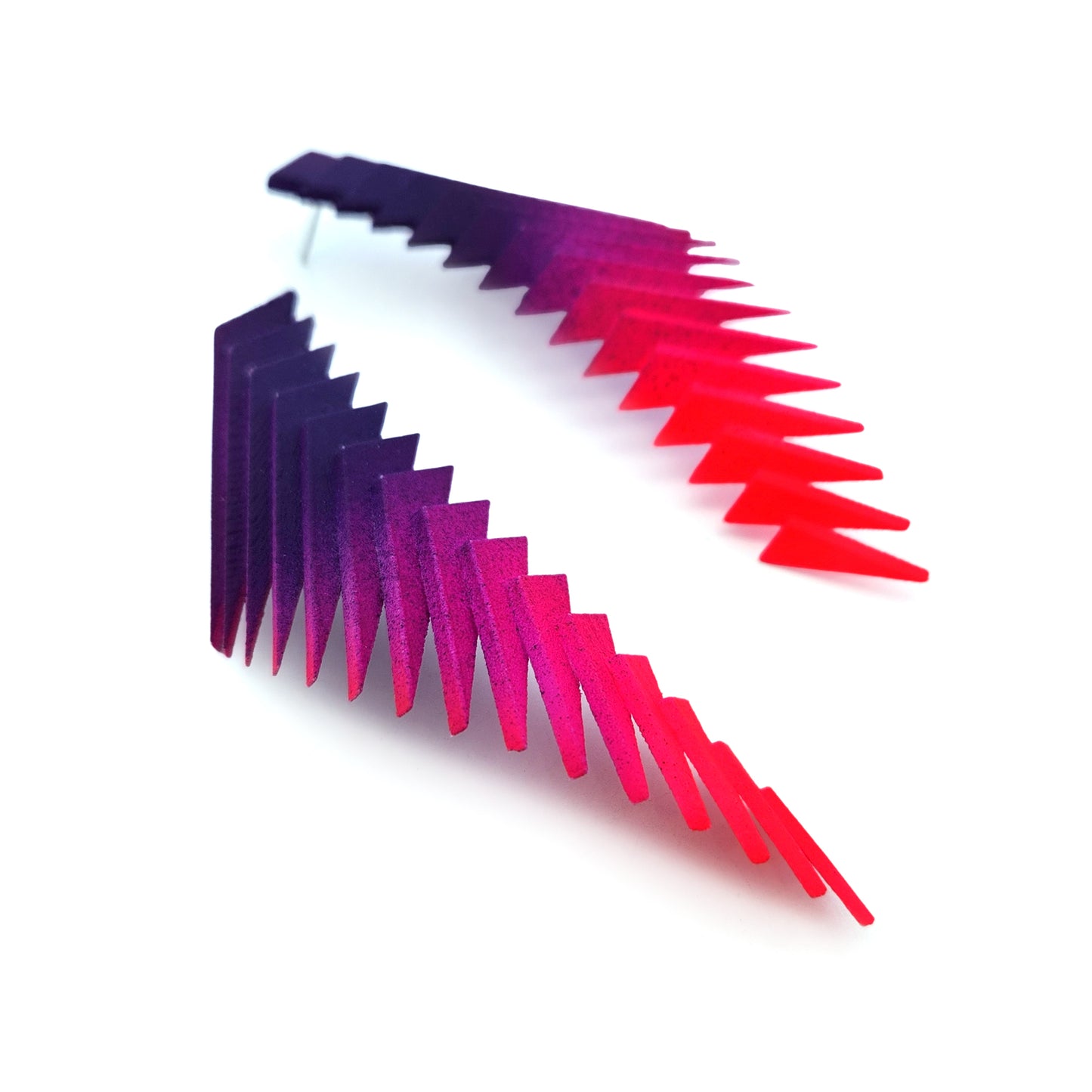 Purple & Red Parabora Earrings