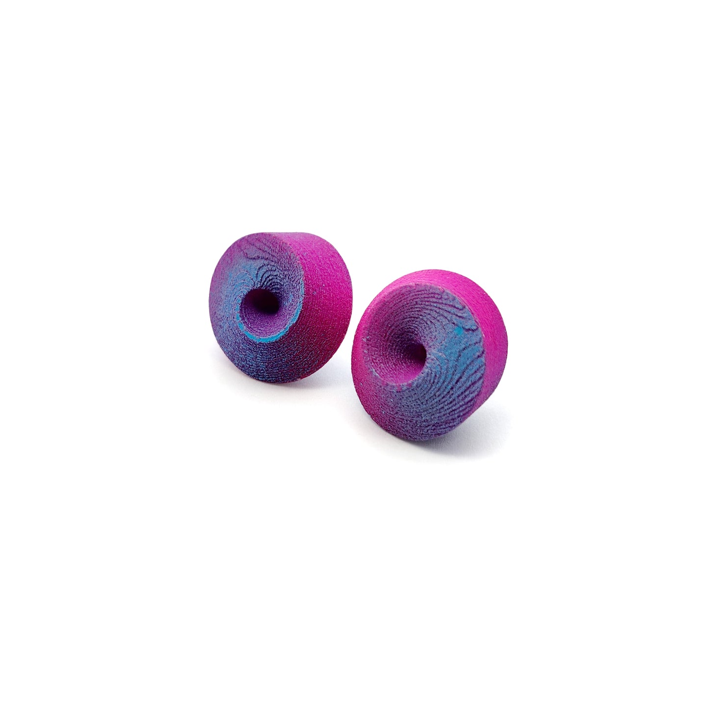 Purple & Blue Hypersphere Stud Earrings