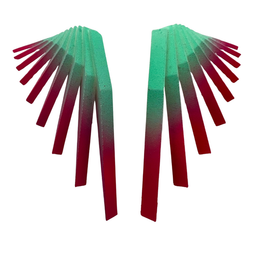 Teal & Pink Parametric Earrings